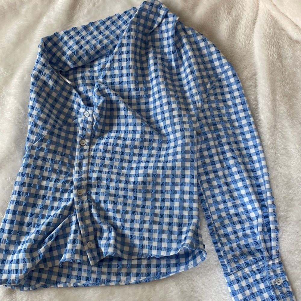 Plaid blouse